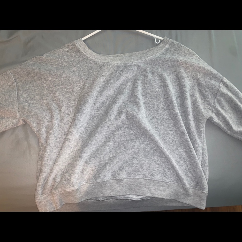 Grey Cropped Sweater